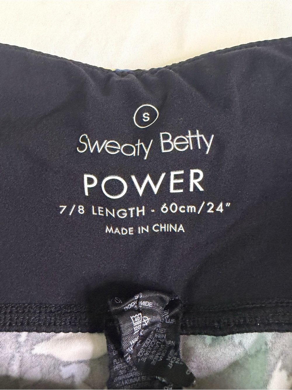 Sweaty Betty Power 7/8 Leggings Floral Print High Rise Yoga Gym Athleisure small - Picture 6 of 6